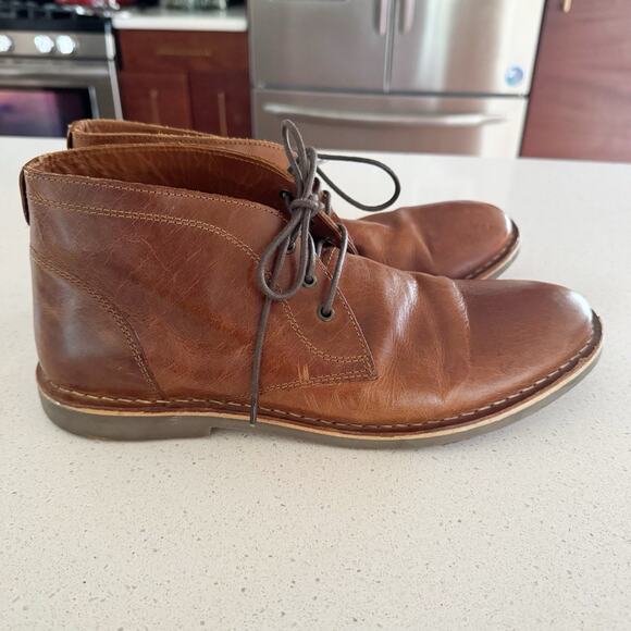 Crown Vintage Casper Chukka Boots, Brown, Men's 10 Cognac Brown Leather - Picture 1 of 6